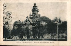 Cloud County Court House Concordia, KS Postcard Postcard Postcard