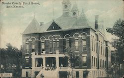 Neosho County Court House Erie, KS Postcard Postcard Postcard