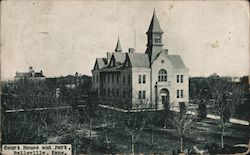 Court House and Park Postcard