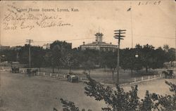 Court House Square Lyons, KS Postcard Postcard Postcard