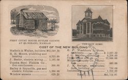 Old and New Court Houses, Cost of the New Building Postcard