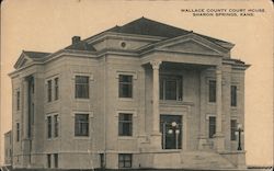 Wallace County Court House Sharon Springs, KS Postcard Postcard Postcard