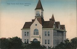 Trego County Court House Postcard