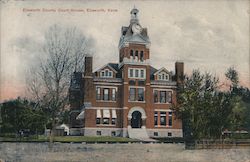 Ellsworth County Court House Kansas Postcard Postcard Postcard