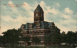 Rice County Court House Lyons, KS Postcard Postcard Postcard