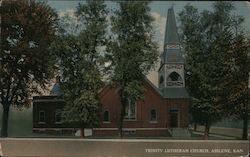 Trinity Lutheran Church Abilene, KS Postcard Postcard Postcard