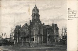 The Cherokee Co. Court House Columbus, KS Postcard Postcard Postcard