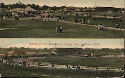 Scenes At The Dickinson County Fair Postcard
