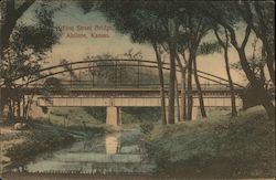 First Street Bridge Abilene, KS Postcard Postcard Postcard