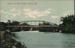 Smoky Hill River Bridge Postcard