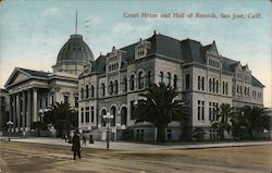 Court House and Hall of Records Postcard