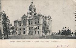 Berrien County Court House Cupid's Headquarters Postcard