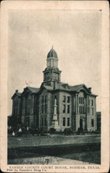 Fannin County Court House Bonham, TX Postcard Postcard Postcard