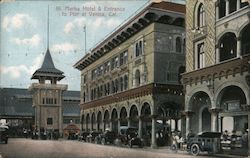 St. Marks Hotel & Entrance To Pier Postcard