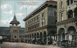 St. Marks Hotel & Entrance To Pier Venice, CA Postcard Postcard Postcard