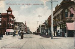 K Street, Looking East from 7th Street Postcard