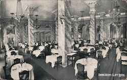 Dining Room Clift Hotel Postcard