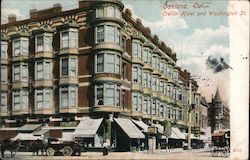 Crelling Hotel and Washington St. Postcard