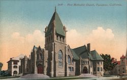 First Methodist Church Postcard