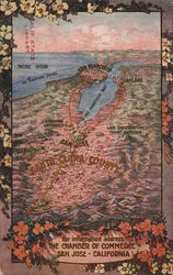 Santa Clara County For Information Address The Chamber of Commerce Postcard