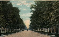 Main St. North From Jefferson Houston, TX Postcard Postcard Postcard