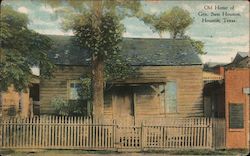 Old Home of Gen. Sam Houston Postcard