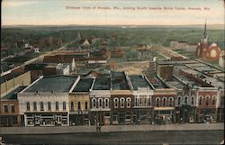 Birdseye View Looking South Towards Brick Yards Postcard