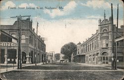 Fourth Street Looking West Postcard