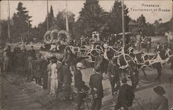 Tournament of Roses Odd Fellows' Float Postcard