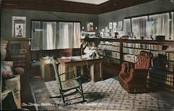 The Library, Residence of Robt. J. Burdette Postcard