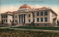 High School, Pasadena, California Postcard