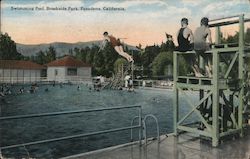Swimming Pool, Brookside Park Postcard