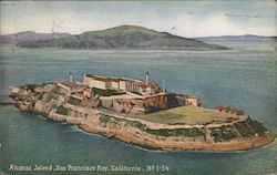 Alcatraz Island, San Francisco Bay Postcard