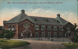 Harmon Gymnasium University of California Postcard