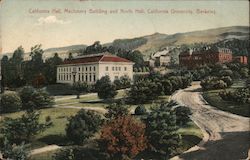 California Hall, Machinery Building and North Hall, California University Postcard