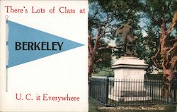 There's Lots of Class At Berkeley, U.C. It Everywhere Postcard