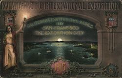 California Invites The World To San Francisco Exposition City Postcard