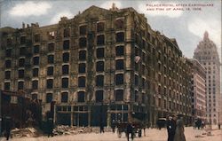 Palace Hotel after Earthquake and Fire of April 18, 1906 San Francisco, CA Postcard Postcard Postcard