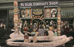 Ye Old Curiosity Shop Alaskan Curio Shop The Most Unique Shop In The World On The Colman Dock Front Postcard
