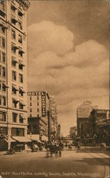 Fourth Ave. Looking South Postcard
