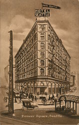 Hotel Seattle, Pioneer Square Postcard