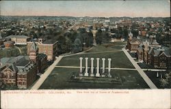 University of Missouri, View from top of Dome of Academic-Hall Postcard