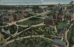 General View of University of Missouri Postcard