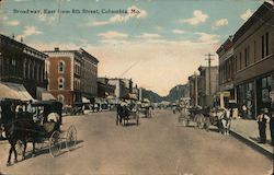 Broadway, East From 8th Street Postcard