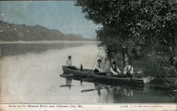 Scene on the Missouri River near Jefferson City, MO Postcard