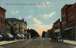 Madison Street Looing North from High Street Postcard