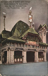 Exterior View of Rainier Beer Exhibit Food Products Building Postcard