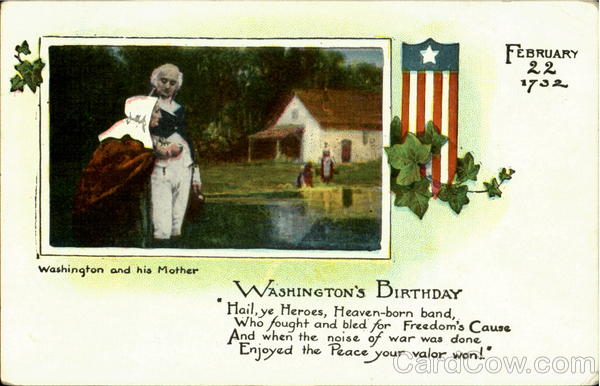 Washington And His Mother President's Day