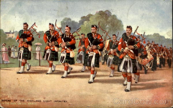 Pipers Of The Highland Light Infantry Scotland