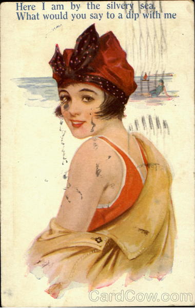 Here I Am By The Silvery Sea Swimsuits & Pinup